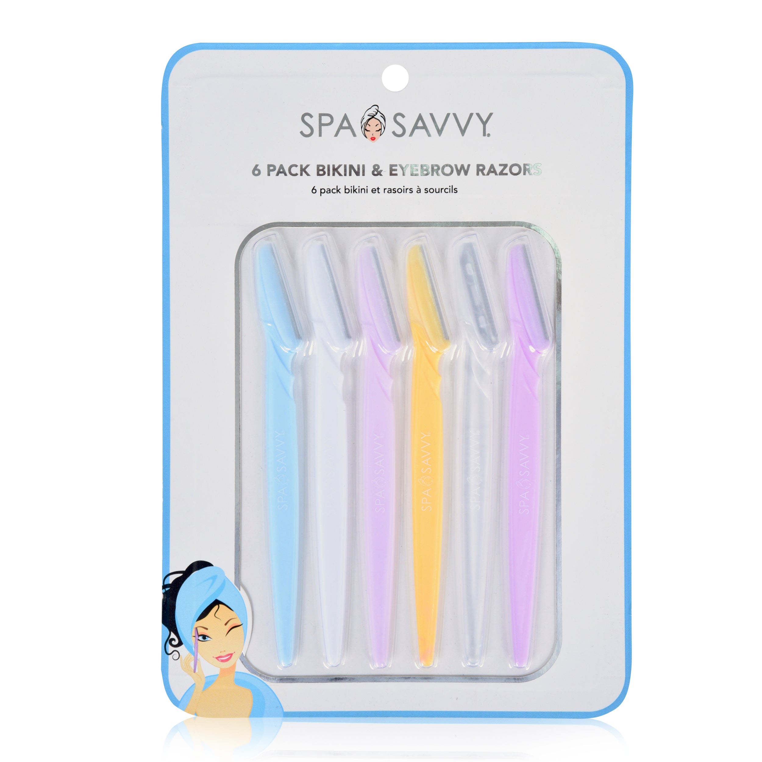 Pack Of 6 Bikini And Eyebrow Razors Donnamax 