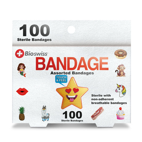 100 Count Assorted Novelty Bandages