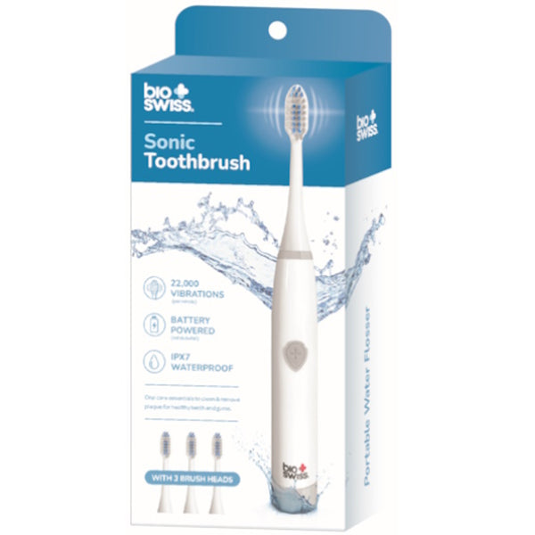 Sonic Electric Toothbrush with 3 Replacement Brush Heads