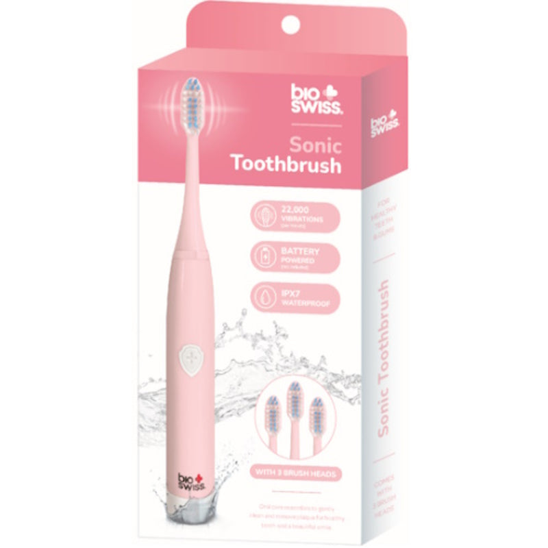 Sonic Electric Toothbrush with 3 Replacement Brush Heads