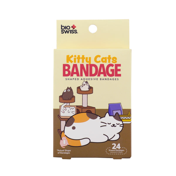 Kitty Cats Shaped Bandages - Pack of 24