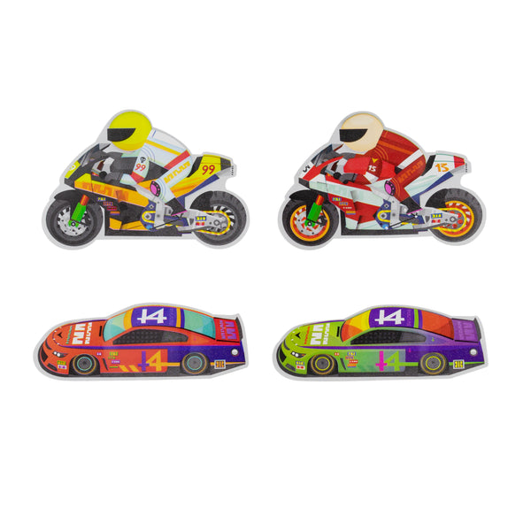 Race Cars Shaped Bandages - Pack of 24