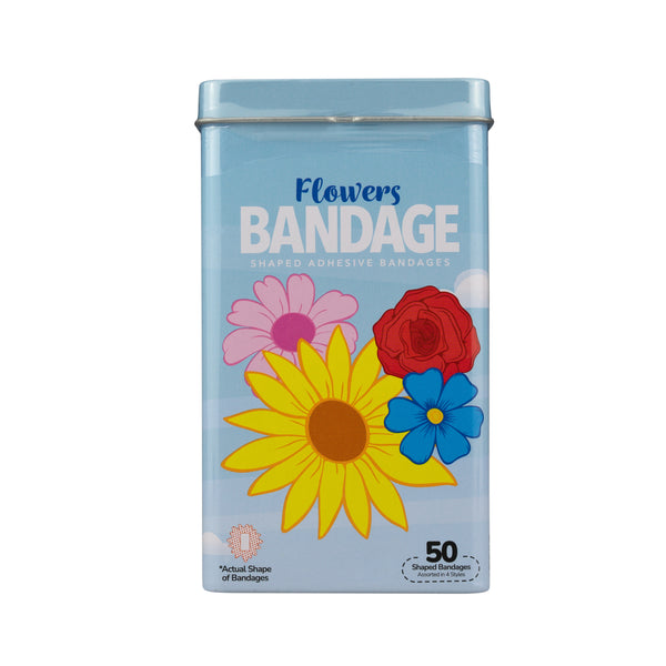 Flower Shaped Bandages - 50 Count