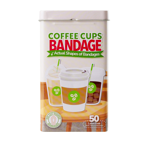 Coffee Cups Bandages - 50 Count