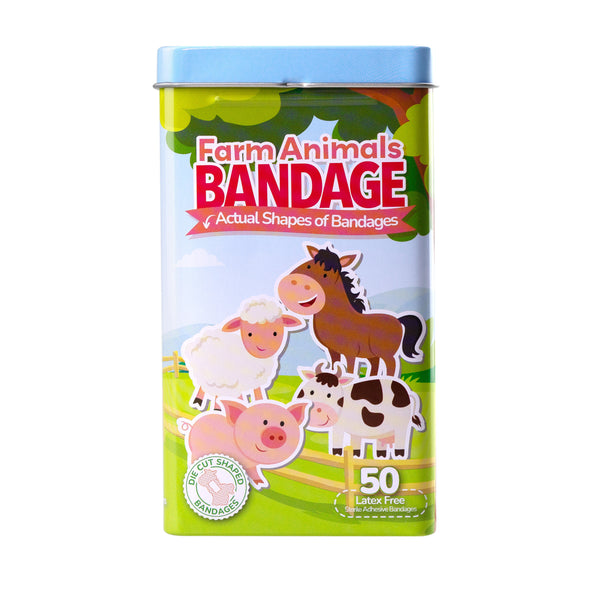 Farm Animals Bandage - 50 Count