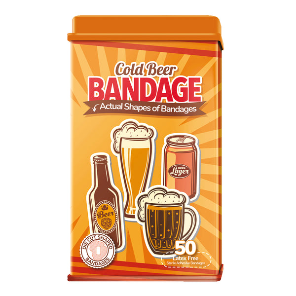 Cold Beer Bandage - 50 Count