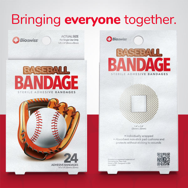 Baseball Bandages - Pack of 24