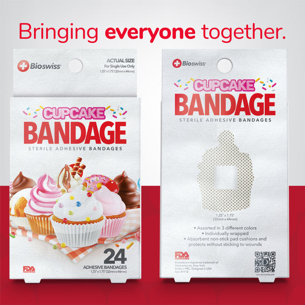 Cupcake Shaped Bandages- Pack of 24