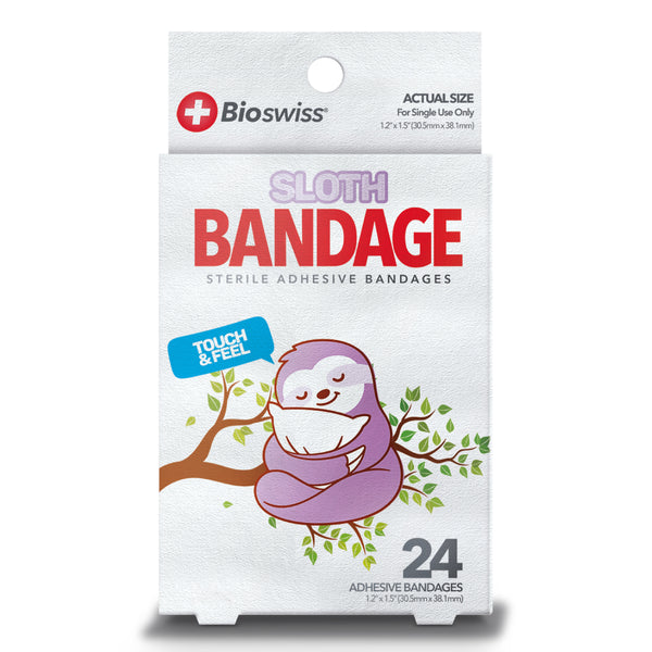 Sloth Shaped Bandages- Pack of 24