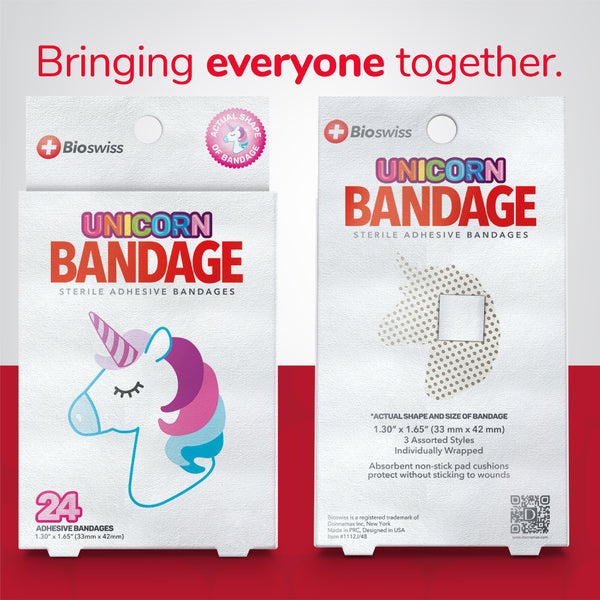 Unicorn Shaped Bandages- Pack of 24