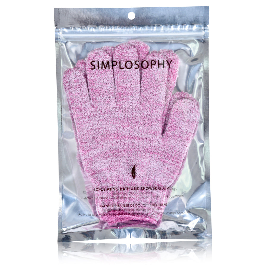 Exfoliating Body Gloves (Peach) – Camille Beckman